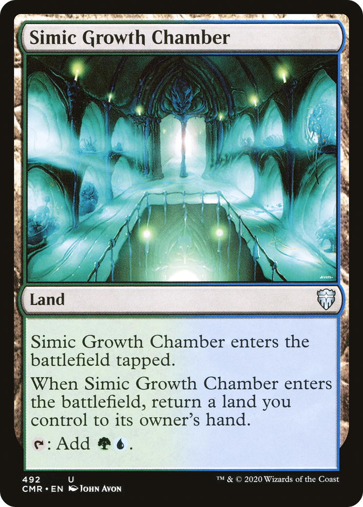 Simic Growth Chamber (CMR-492) [Commander Legends] MTG Single Wizards of the Coast