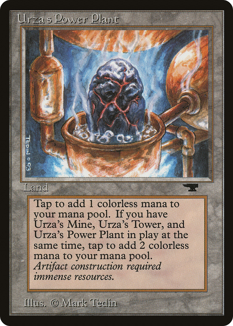 Urza's Power Plant (Rock in Pot) (ATQ-) [Oldschool] Antiquities MTG Single Wizards of the Coast