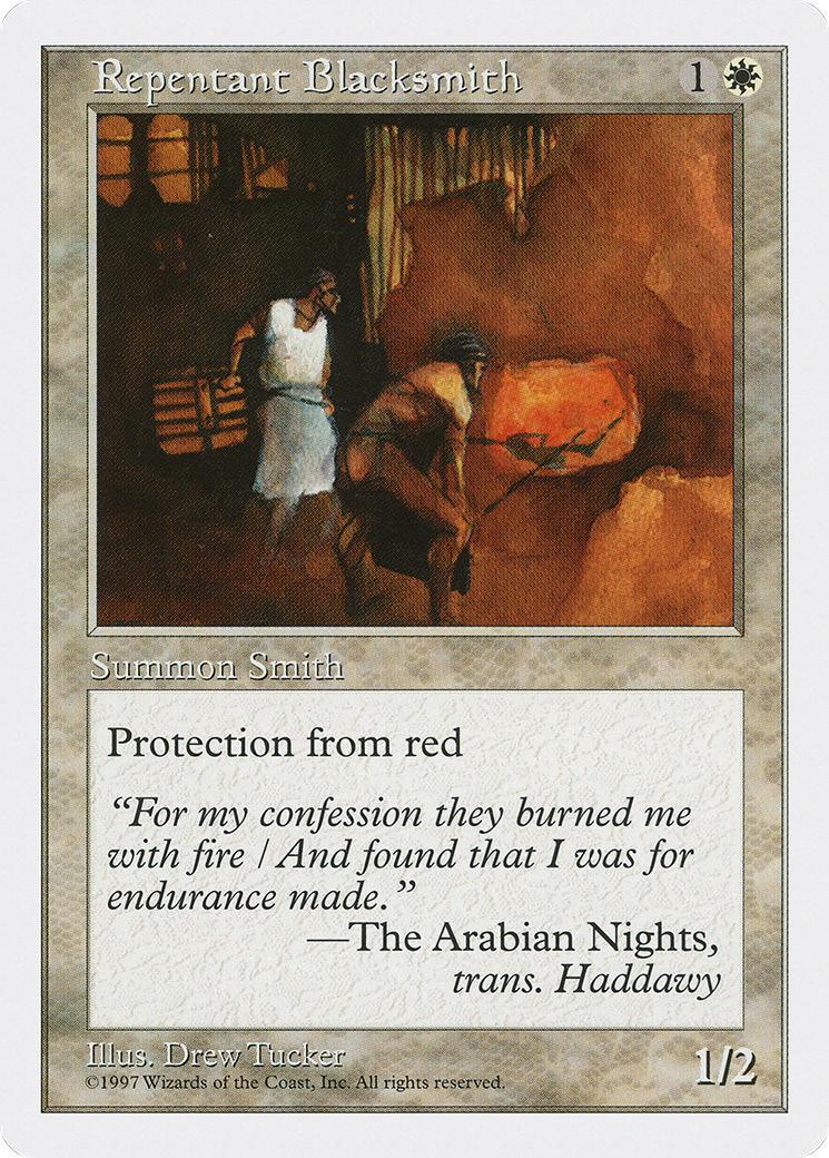 Repentant Blacksmith (5ED-054) [Fifth Edition] MTG Single Wizards of the Coast