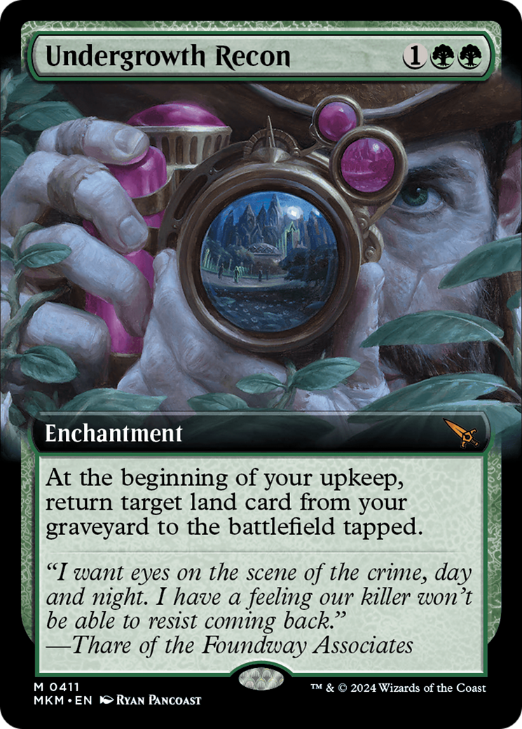 Undergrowth Recon (MKM-411) [Murders at Karlov Manor] (Extended Art) Foil MTG Single Murders at Karlov Manor
