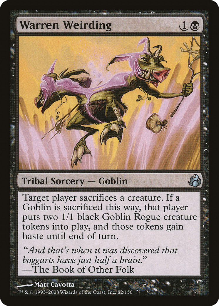 Warren Weirding (MOR-082) [Morningtide] Foil MTG Single Wizards of the Coast