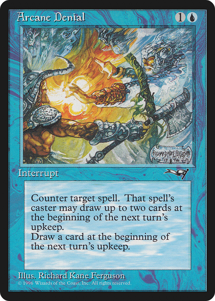 Arcane Denial (ALL-22A) [Alliances] MTG Single Wizards of the Coast