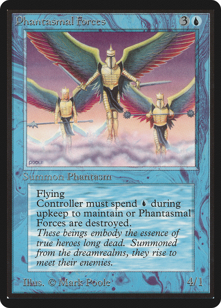 Phantasmal Forces (LEB-068) [Oldschool] Limited Edition Beta MTG Single Wizards of the Coast