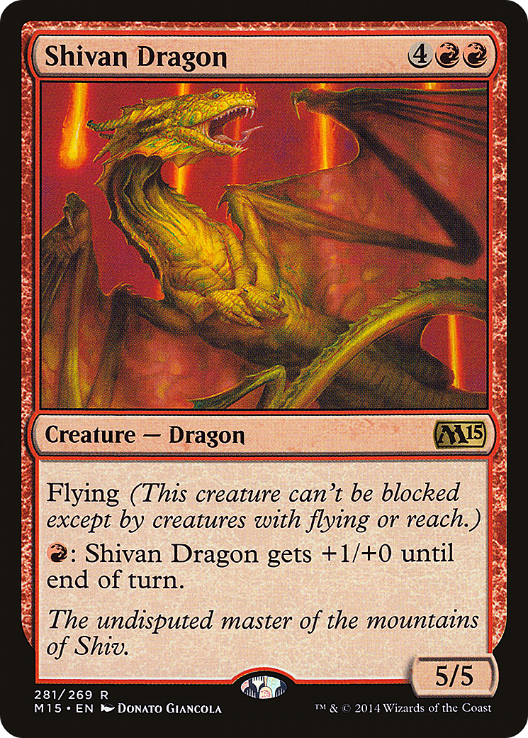Shivan Dragon (M15-281) [Magic 2015] Foil MTG Single Wizards of the Coast