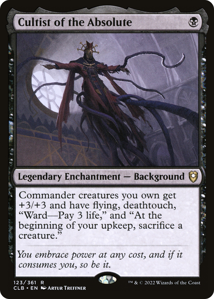 Cultist of the Absolute (CLB-123) [Commander Legends: Battle for Baldur's Gate] Foil MTG Single Wizards of the Coast
