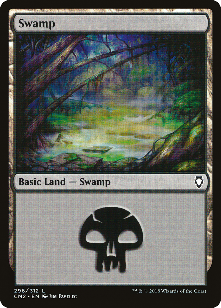 Swamp (CM2-296) [Commander Anthology Volume II] MTG Single Wizards of the Coast