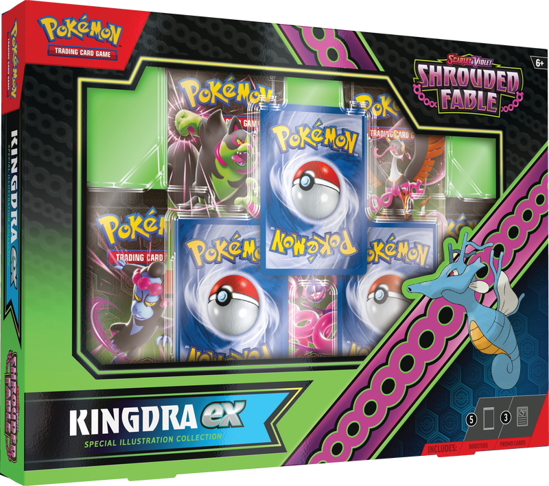 Pokémon Scarlet & Violet: Shrouded Fable - Kingdra Ex Illustration Collection Pokemon Sealed Pokémon   