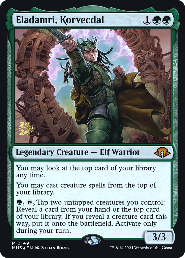 Eladamri, Korvecdal (PRE-149) [Modern Horizons 3 Promos] Foil MTG Single Wizards of the Coast