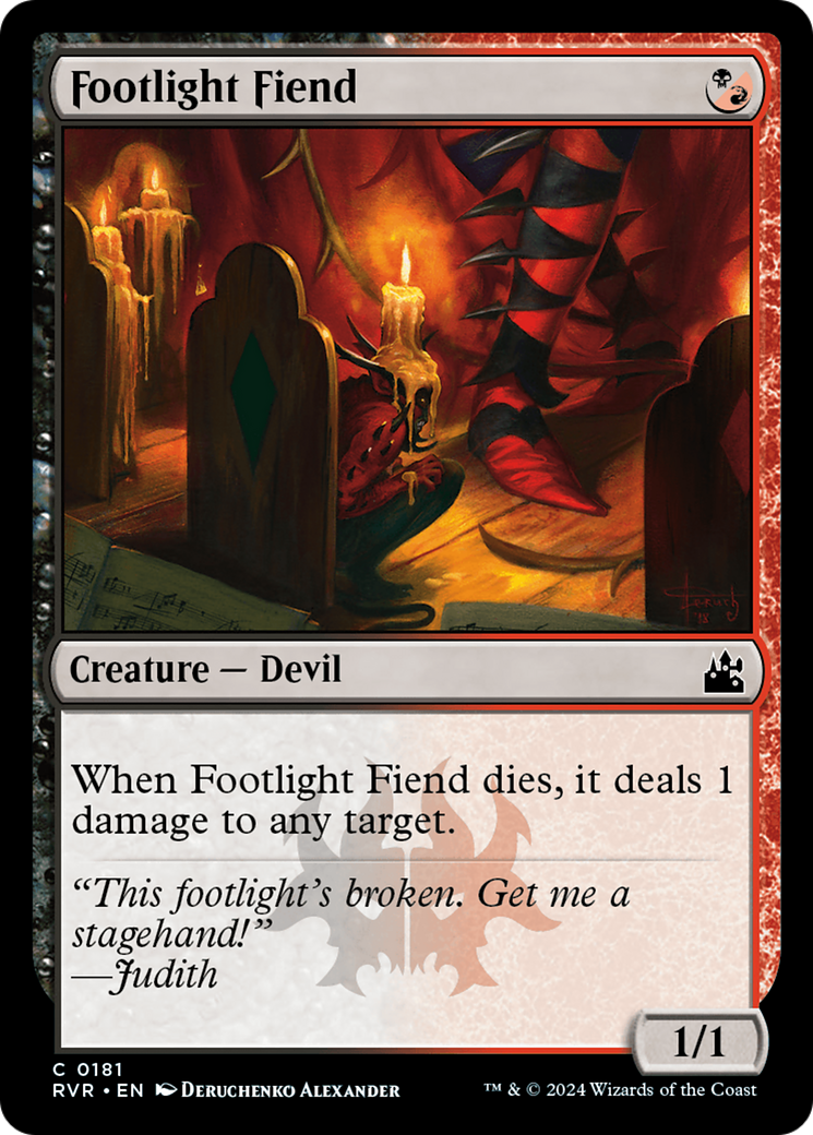 Footlight Fiend (RVR-181) [Ravnica Remastered] MTG Single Wizards of the Coast