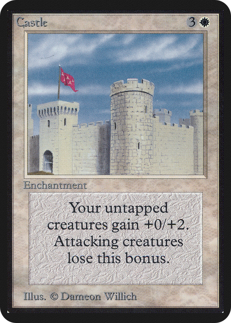 Castle (LEA-) [Oldschool] Limited Edition Alpha MTG Single Wizards of the Coast