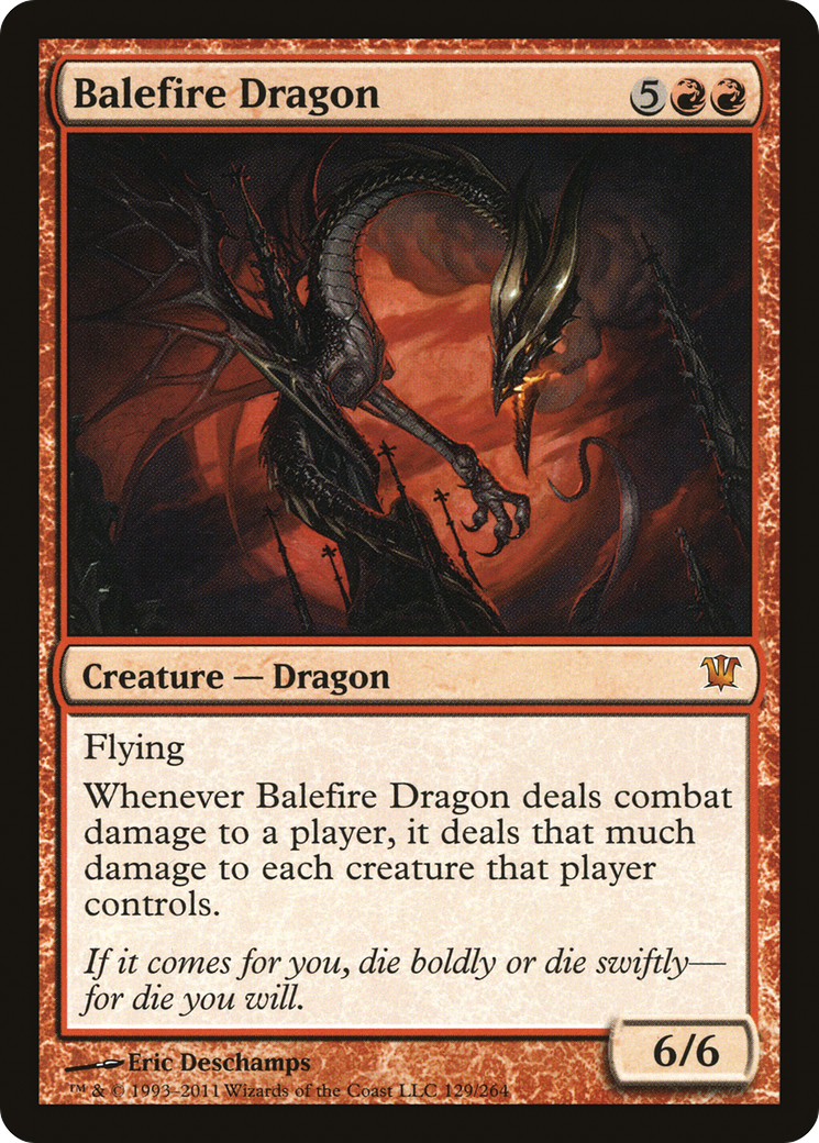 Balefire Dragon (ISD-129) [Innistrad] MTG Single Wizards of the Coast