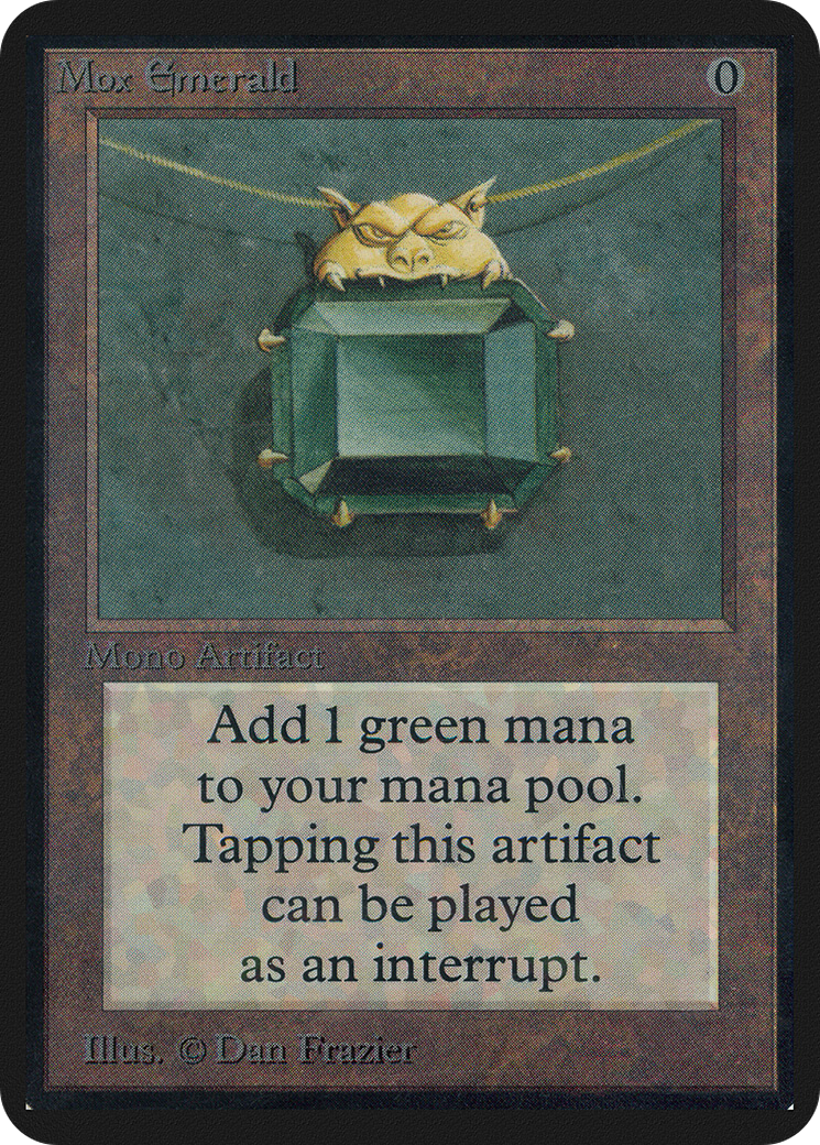 Mox Emerald (LEA-261) [Oldschool] Limited Edition Alpha MTG Single Wizards of the Coast