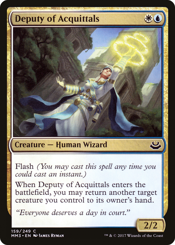 Deputy of Acquittals (MM3-159) [Modern Masters 2017] Foil MTG Single Wizards of the Coast