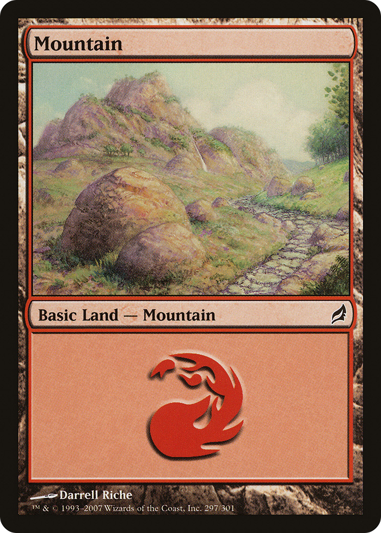 Mountain (297) (LRW-297) [Lorwyn] Foil MTG Single Wizards of the Coast