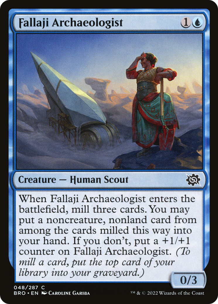 Fallaji Archaeologist (BRO-048) [The Brothers' War] Foil MTG Single Wizards of the Coast