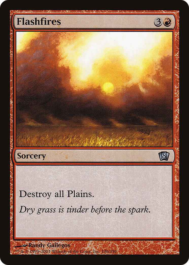 Flashfires (8ED-186) [8th Edition] MTG Single Wizards of the Coast