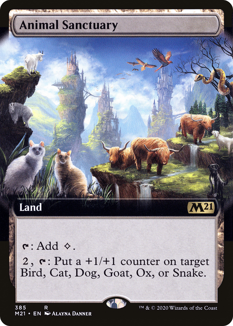 Animal Sanctuary (M21-385) [Core Set 2021] (Extended Art) Foil MTG Single Wizards of the Coast