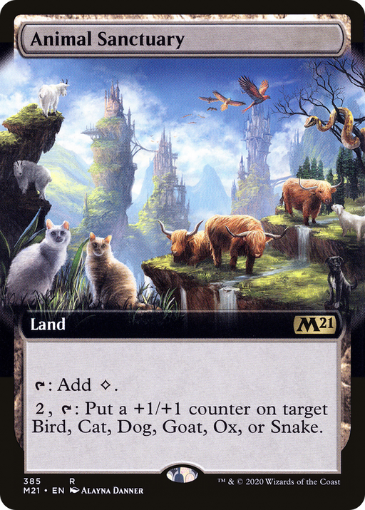 Animal Sanctuary (M21-385) [Core Set 2021] (Extended Art) MTG Single Wizards of the Coast