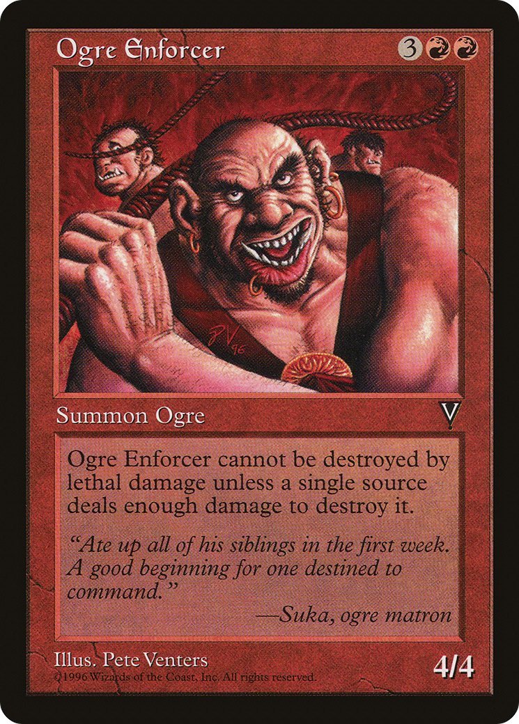 Ogre Enforcer (VIS-089) [Visions] MTG Single Wizards of the Coast