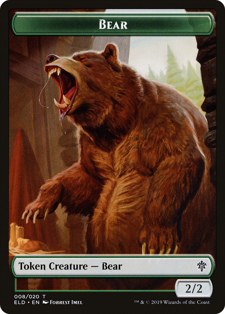 Bear (TELD-008) [Tokens] Throne of Eldraine Tokens MTG Single Wizards of the Coast