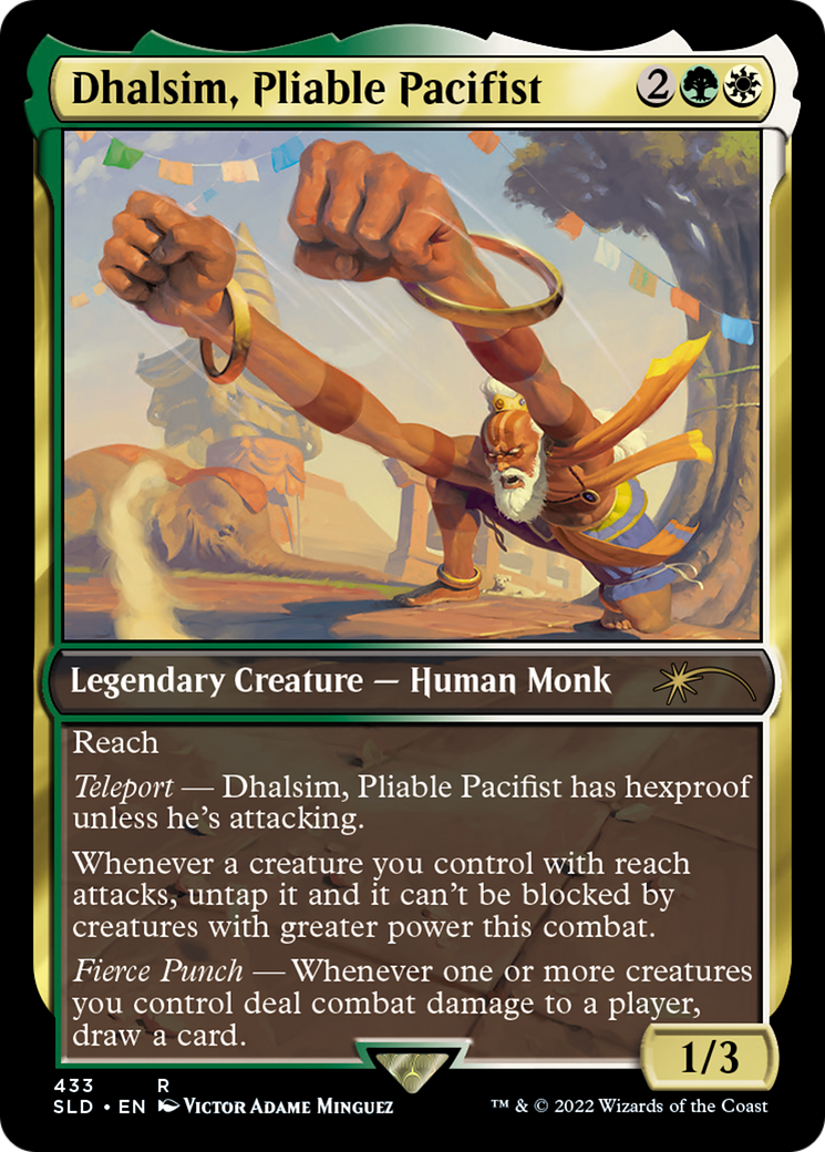 Dhalsim, Pliable Pacifist (SLD-433) [Secret Lair] Drop Foil MTG Single Wizards of the Coast