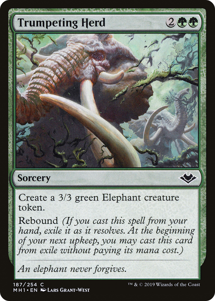 Trumpeting Herd (MH1-187) [Modern Horizons] Foil MTG Single Modern Horizons