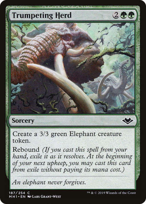 Trumpeting Herd (MH1-187) [Modern Horizons] MTG Single Modern Horizons
