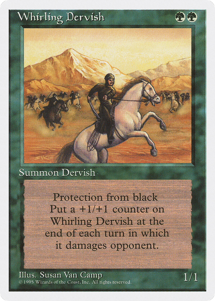 Whirling Dervish [Fourth Edition] MTG Single Magic: The Gathering   