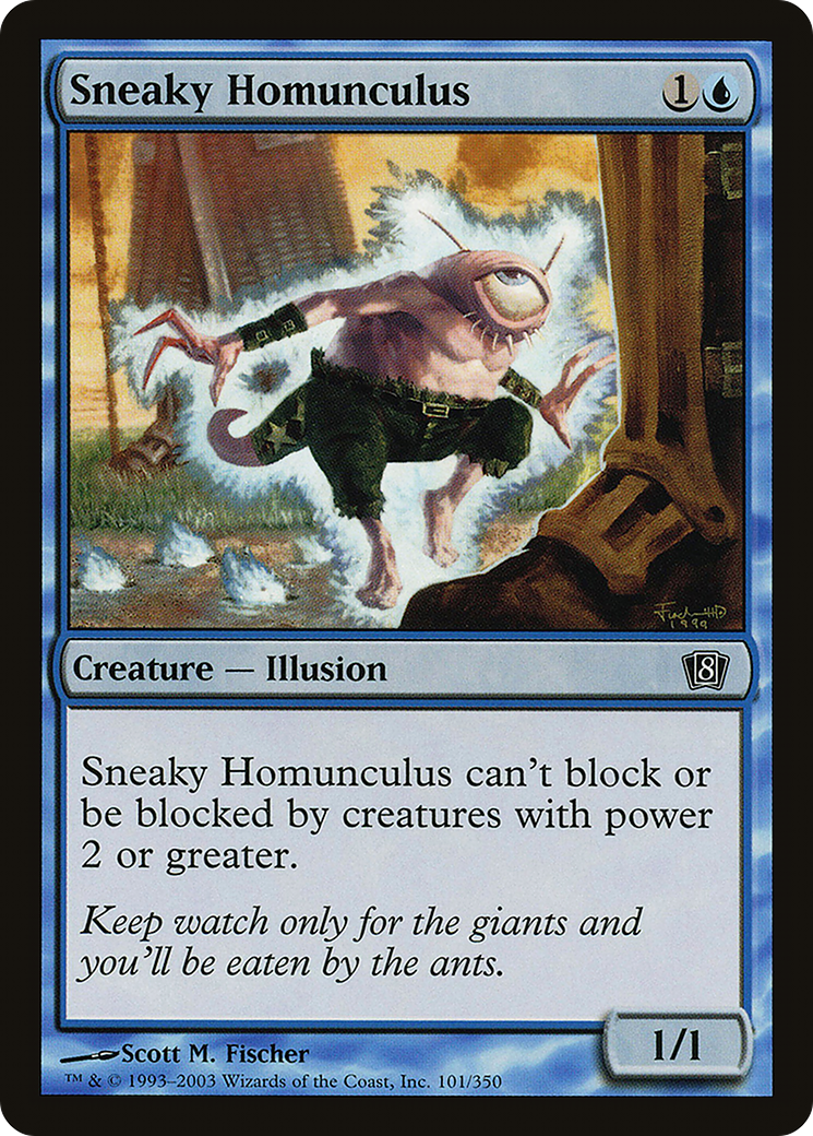 Sneaky Homunculus (8ED-101) [8th Edition] MTG Single Wizards of the Coast