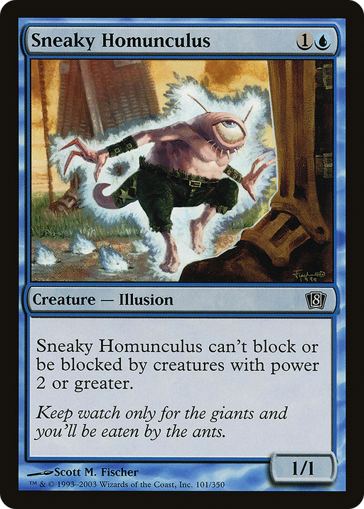Sneaky Homunculus (8ED-101) [8th Edition] Foil MTG Single Wizards of the Coast
