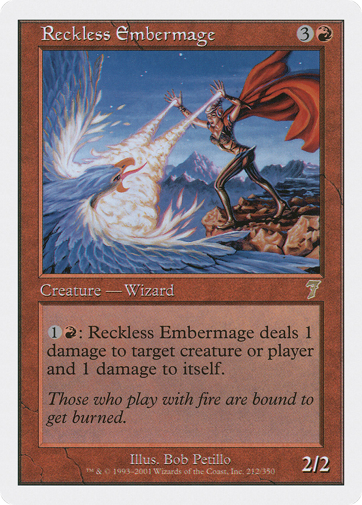 Reckless Embermage (7ED-212) [7th Edition] MTG Single Wizards of the Coast