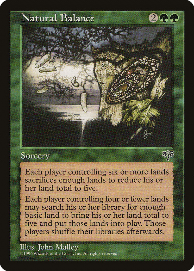 Natural Balance (MIR-231) [Mirage] MTG Single Wizards of the Coast