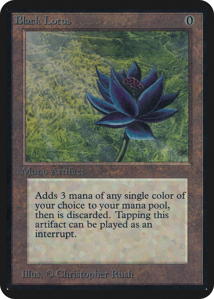 Black Lotus (LEA-232) [Oldschool] Limited Edition Alpha MTG Single Wizards of the Coast