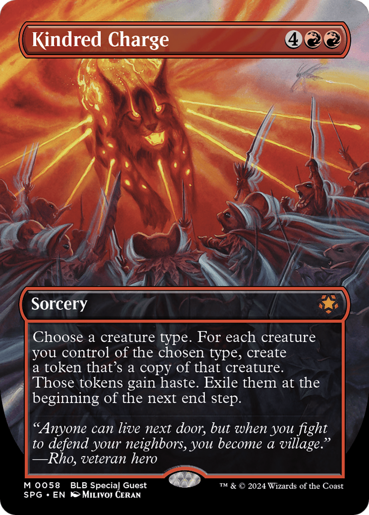 Kindred Charge (SPG-058) [Special Guests] (Borderless) MTG Single Wizards of the Coast
