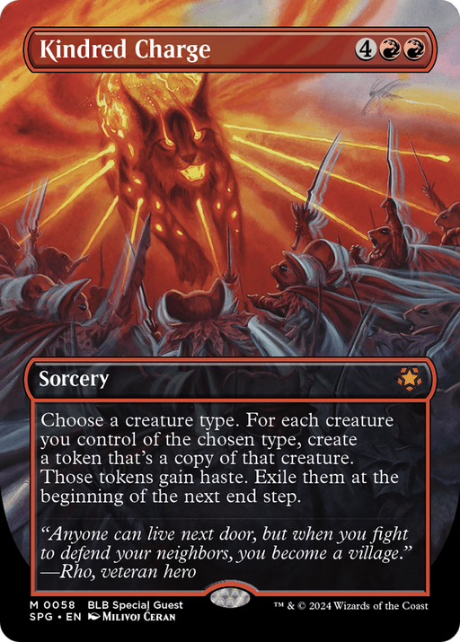 Kindred Charge (SPG-058) [Special Guests] (Borderless) MTG Single Wizards of the Coast