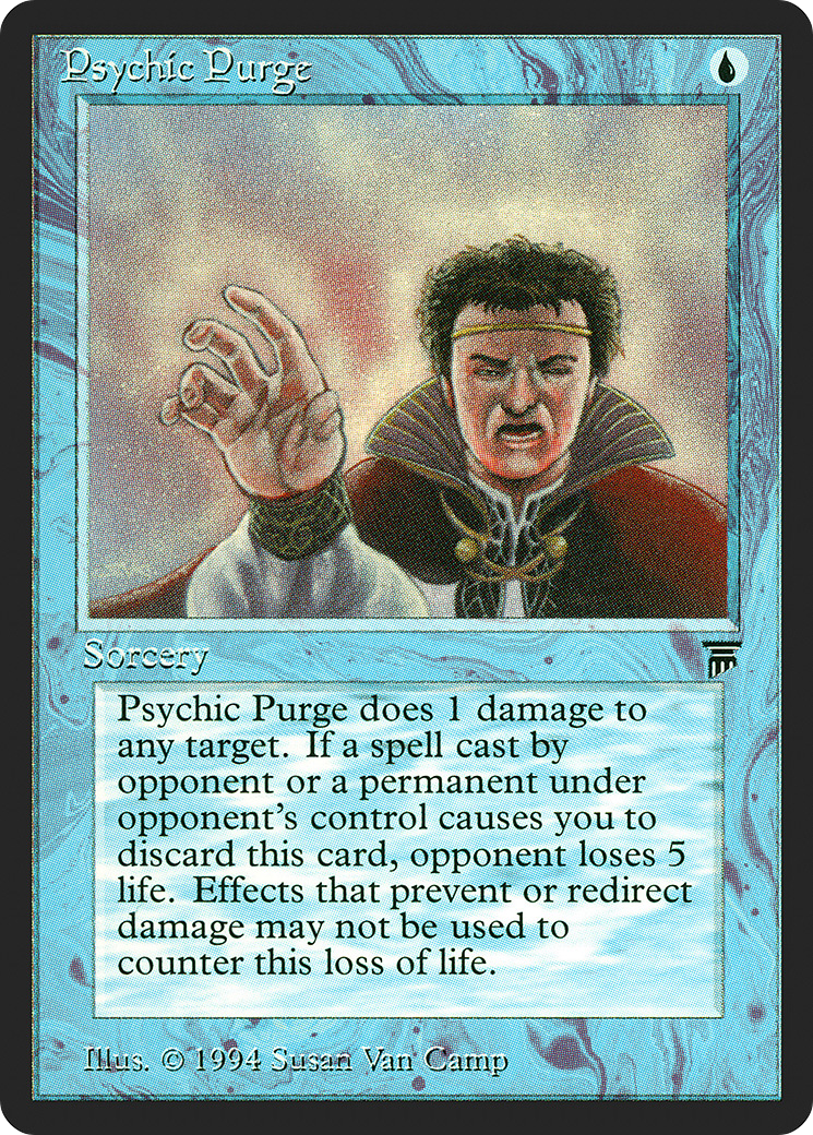 Psychic Purge (LEG-068) [Oldschool] Legends MTG Single Wizards of the Coast