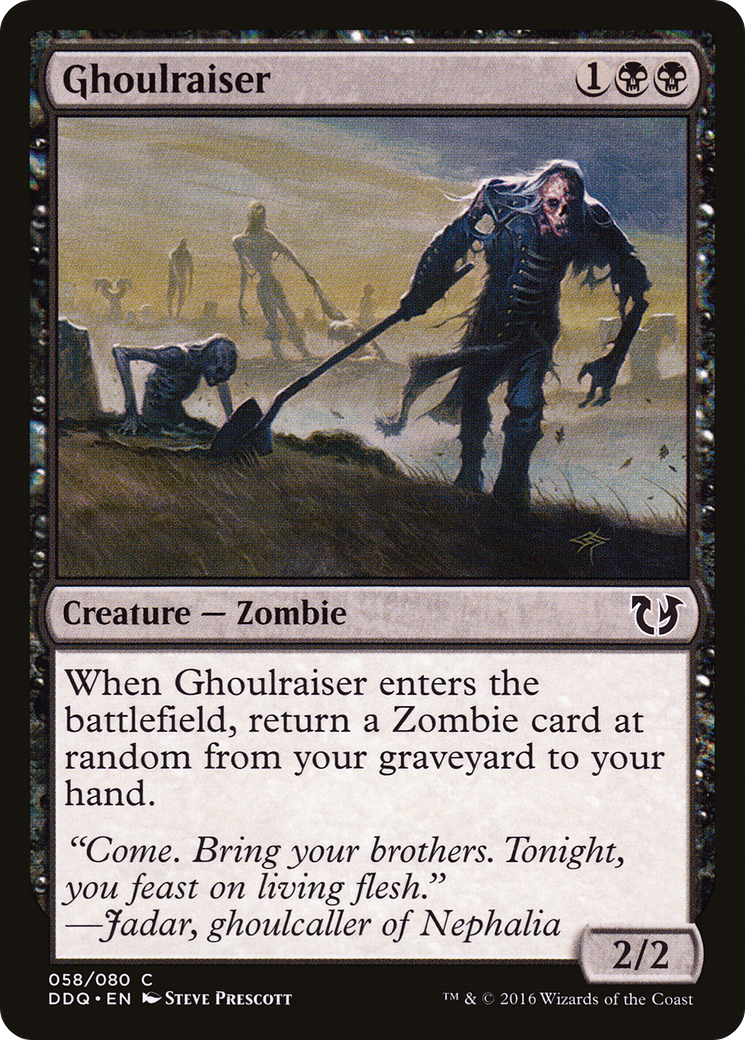 Ghoulraiser (DDQ-058) [Misc] Duel Decks: Blessed vs. Cursed MTG Single Wizards of the Coast
