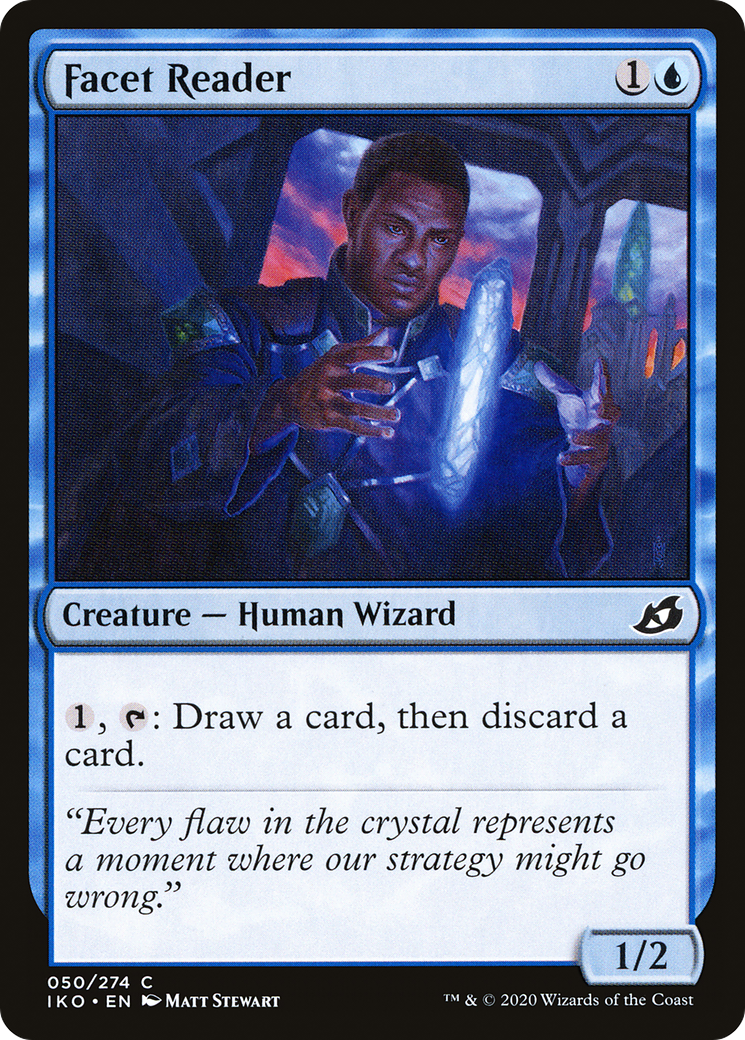 Facet Reader (IKO-050) [Ikoria: Lair of Behemoths] Foil MTG Single Wizards of the Coast