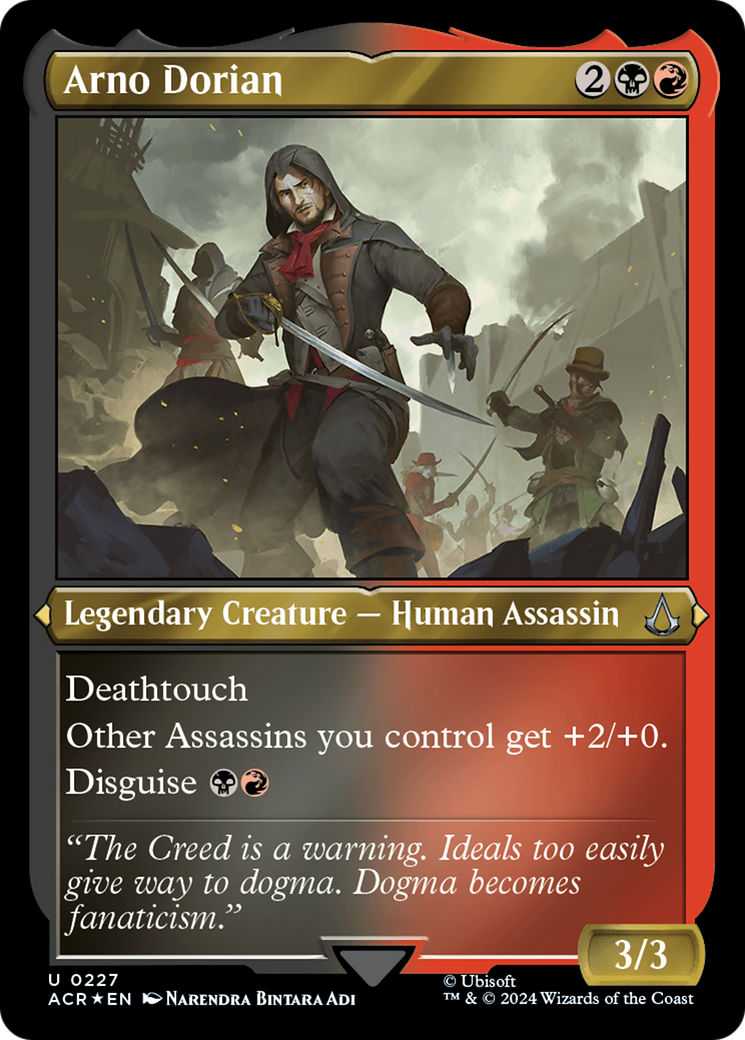 Arno Dorian (ACR-227) [Assassin's Creed] Etched Foil MTG Single Wizards of the Coast