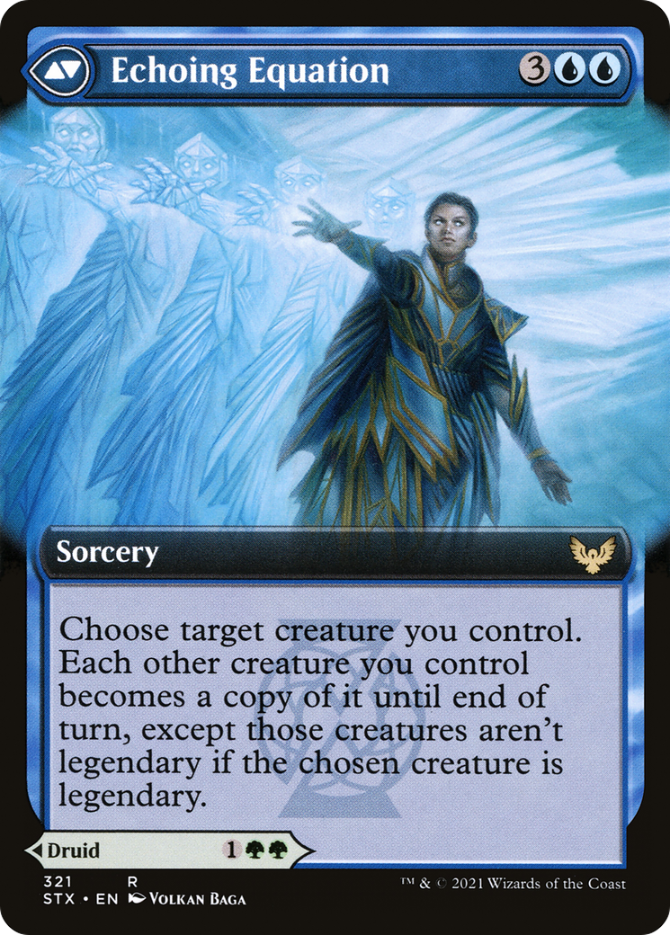 Augmenter Pugilist // Echoing Equation (STX-321) [Strixhaven: School of Mages] (Extended Art) MTG Single Wizards of the Coast