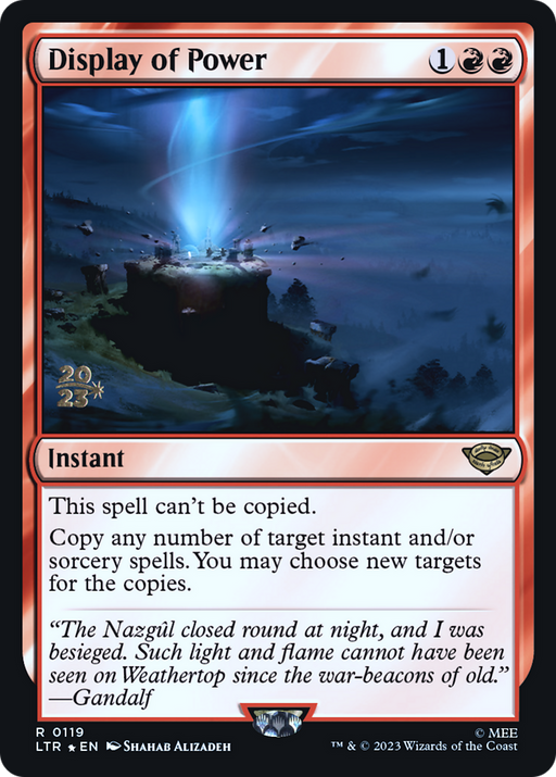 Display of Power (PRE-119) [Tales of Middle-earth Promos] Foil MTG Single Wizards of the Coast