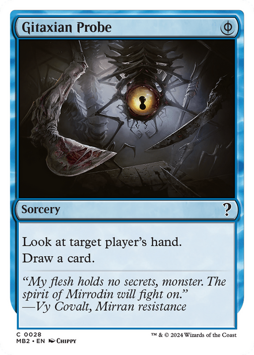 Gitaxian Probe (White Border) (MB2-028) [Mystery Booster] Mystery Booster 2 MTG Single Wizards of the Coast