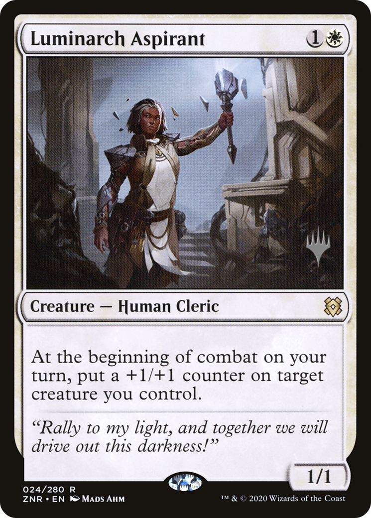 Luminarch Aspirant (PPZNR-024) [Zendikar Rising Promos] MTG Single Wizards of the Coast
