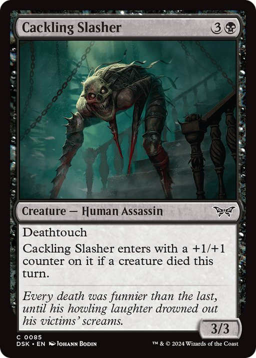Cackling Slasher (DSK-085) [Duskmourn: House of Horror] Foil MTG Single Wizards of the Coast