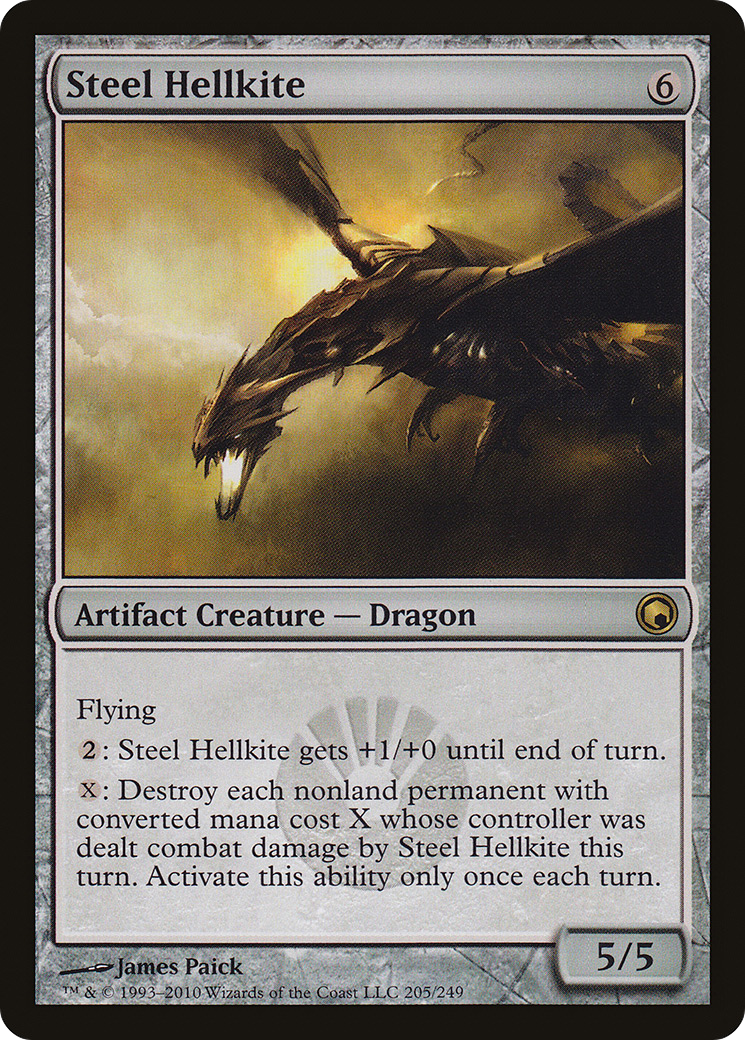 Steel Hellkite (SOM-205) [Scars of Mirrodin] MTG Single Wizards of the Coast