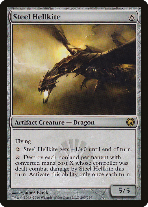 Steel Hellkite (SOM-205) [Scars of Mirrodin] Foil MTG Single Wizards of the Coast