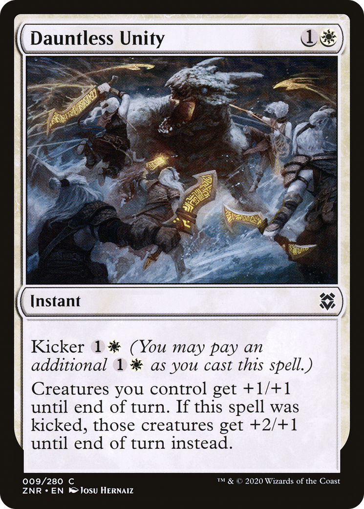 Dauntless Unity (ZNR-009) [Zendikar Rising] MTG Single Wizards of the Coast