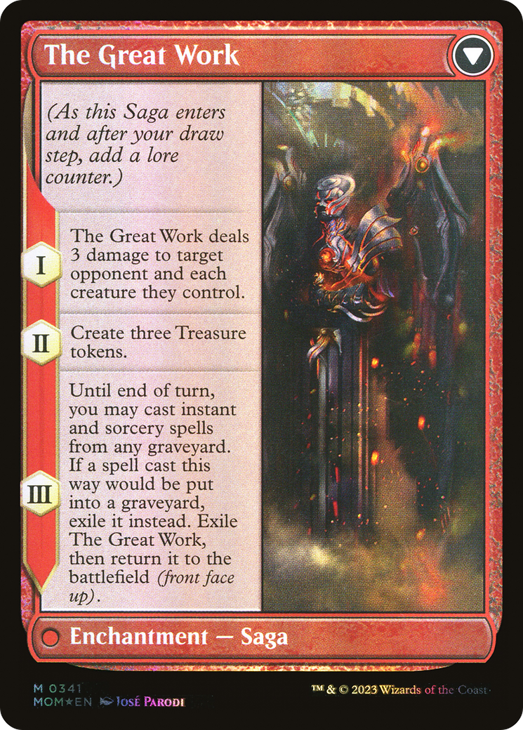 Urabrask (Serial Numbered) (MOM-341) [March of the Machine] (Borderless) Foil MTG Single Wizards of the Coast
