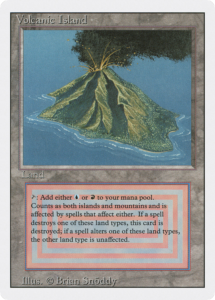 Volcanic Island (3ED-291) [Revised Edition] MTG Single Magic: The Gathering
