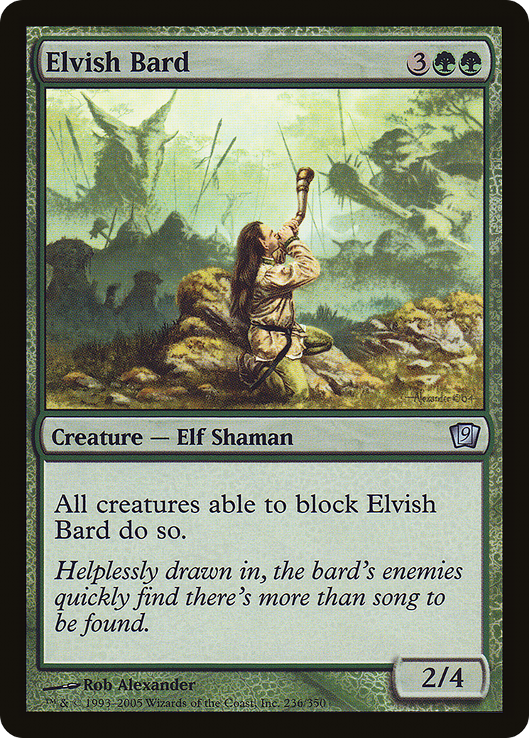 Elvish Bard (9ED-236) [Ninth Edition] Foil MTG Single Wizards of the Coast